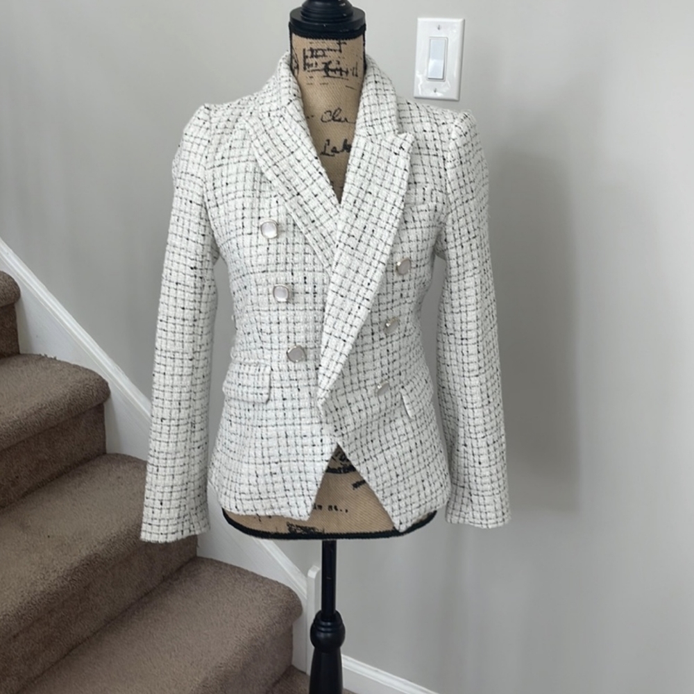 Super Cute Rachel Zoe Blazer. Boucle Tweed. Size Xs